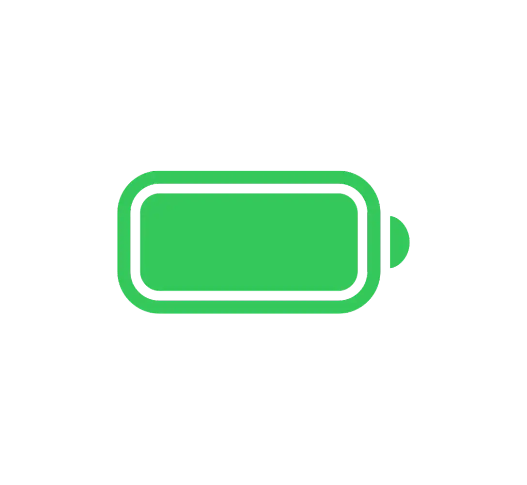 Zöld színű akkumulátor ikon