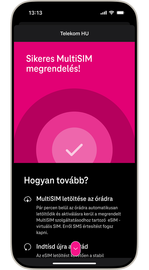 Sikeres megrendelés