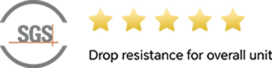 5 stars | SGS Drop resistance for overall unit