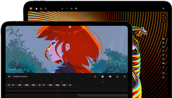 Asztrofekete
      13 hüvelykes és 11 hüvelykes iPad Pro elölnézetből, fekvő tájolásban, lekerekített sarkokkal és fekete kijelzőkerettel, a
      11 hüvelykes modell kijelzőjén egy vörös hajú figura élénk képe, a 13 hüvelykes modell kijelzőjén pedig egy fotószerkesztő
      felület színes elemei jelennek meg