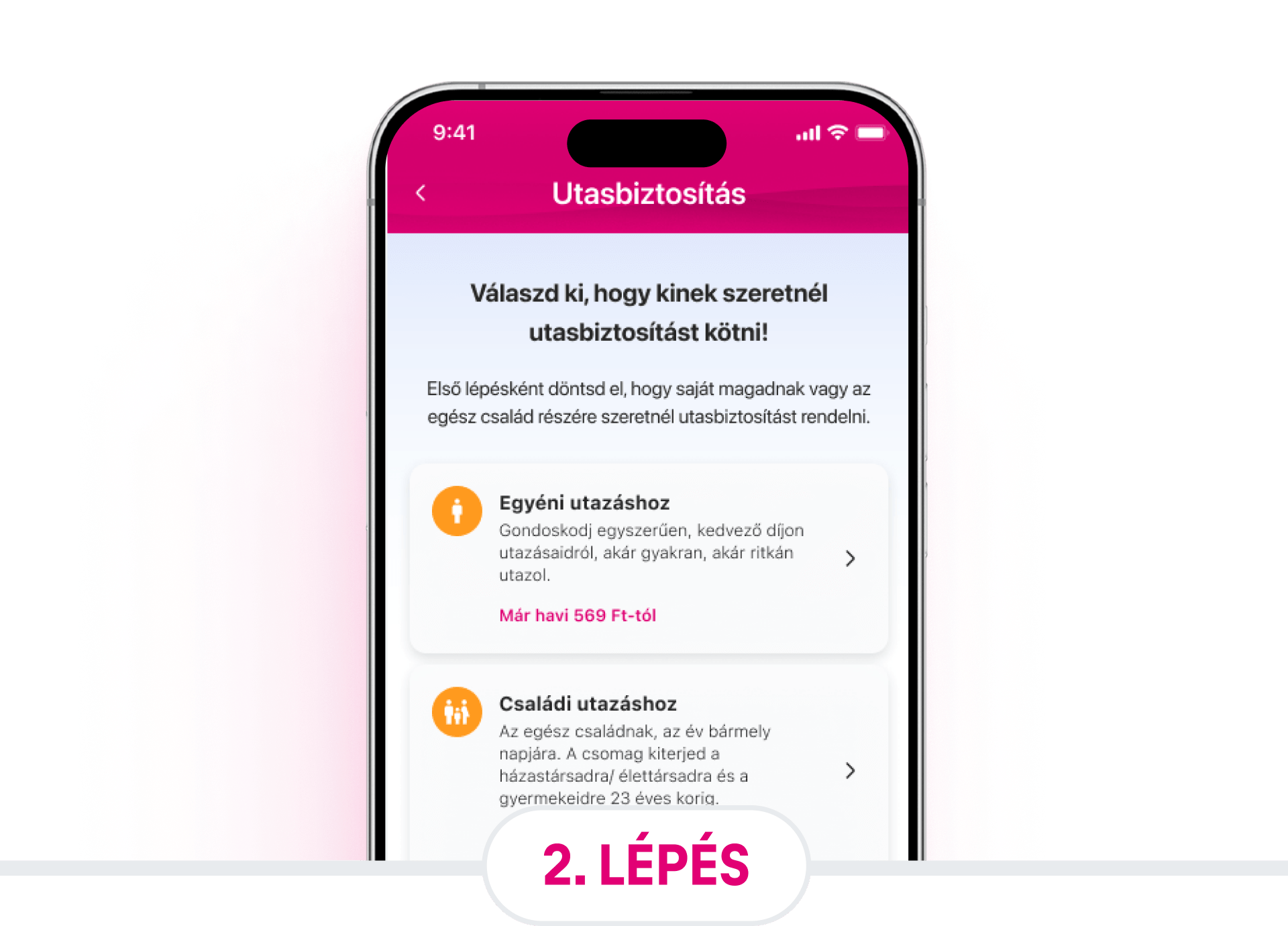 Telekom Egészség regisztrációs felület, ahol a felhasználó a Regisztrálok gombra kattinthat.