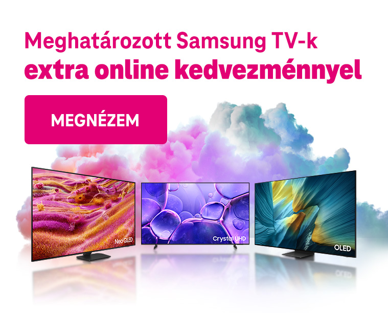 Meghatározott Samsung TV-k extra online kedvezménnyel