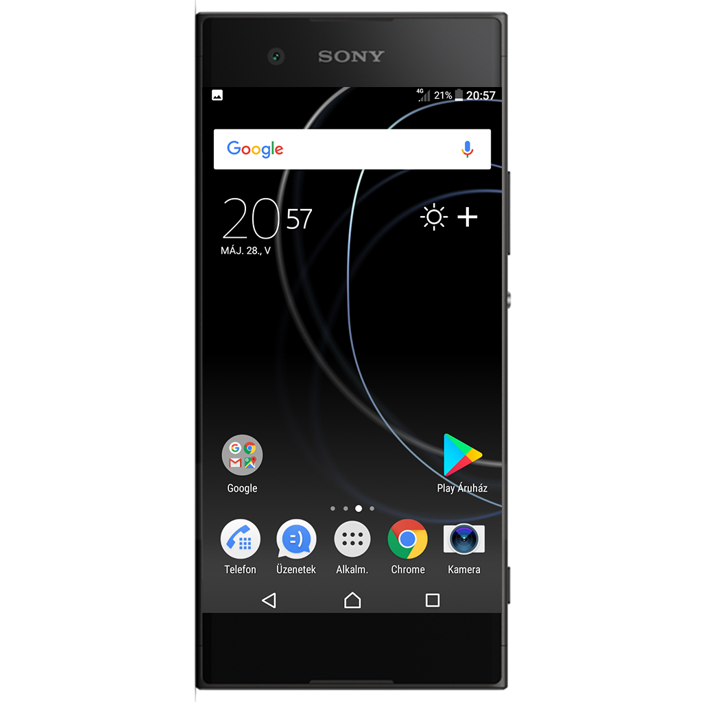 Sony Xperia XA1 beállításának kijelzője