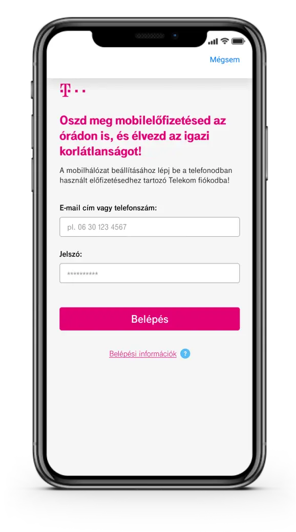 Bejelentkezés Telekom fiókba