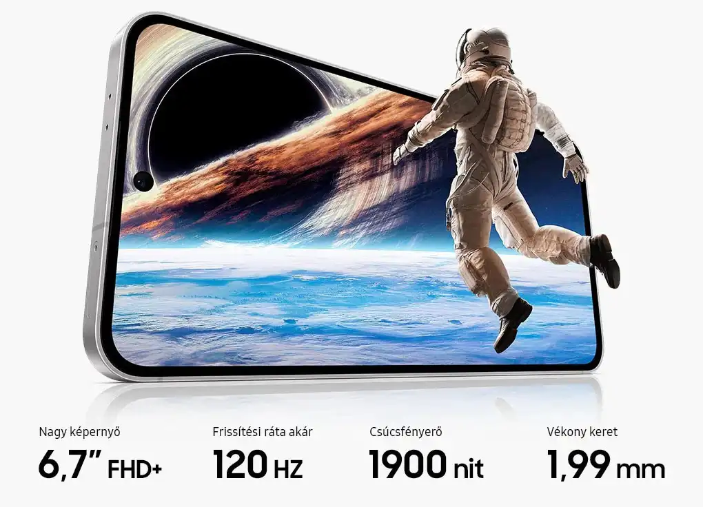 Dinamikus AMOLED kijelző illusztráció