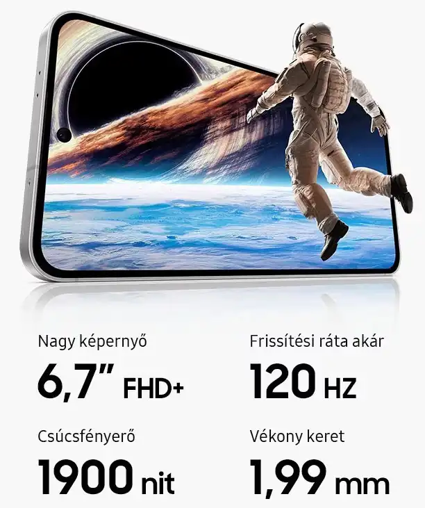 Dinamikus AMOLED kijelző illusztráció