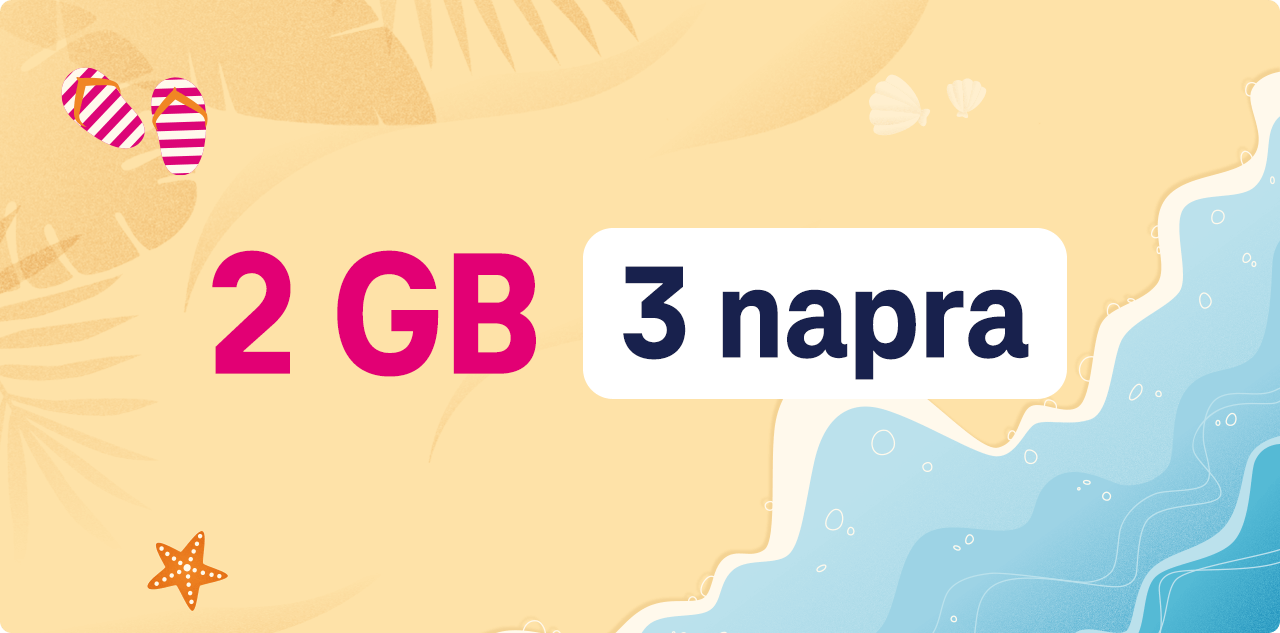 2 GB 66 országban az EU-n kívül 3 napra