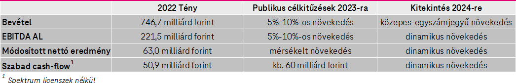 Főbb pénzügyi mutatók